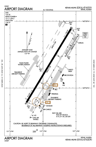 Kenai Muni Kenai, AK (PAEN): AIRPORT DIAGRAM (APD)