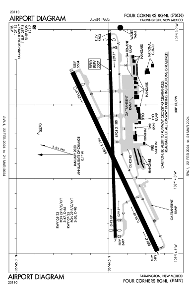 Four Corners Rgnl Farmington, NM (KFMN): AIRPORT DIAGRAM (APD)