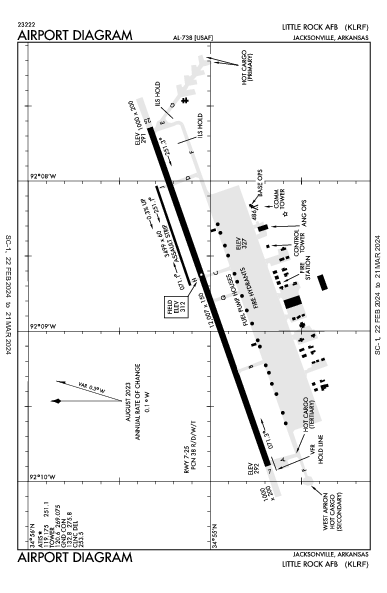 Little Rock Afb Jacksonville, AR (KLRF): AIRPORT DIAGRAM (APD)