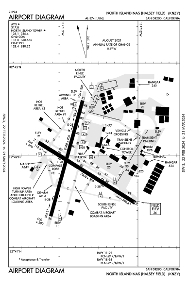 Halsey Field San Diego, CA (KNZY): AIRPORT DIAGRAM (APD)