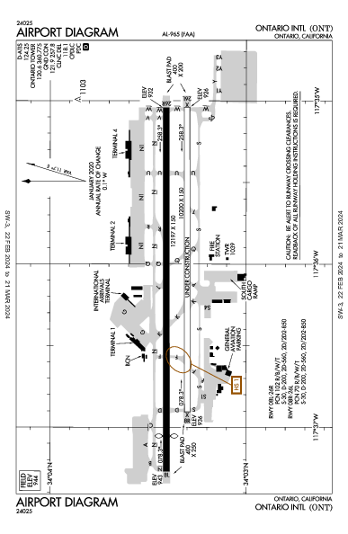 Los Angeles-Ontario Ontario, CA (KONT): AIRPORT DIAGRAM (APD)