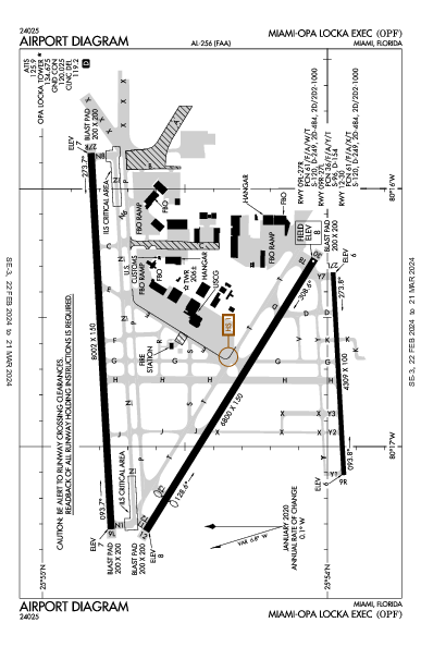 Opa-locka Executive Miami, FL (KOPF): AIRPORT DIAGRAM (APD)