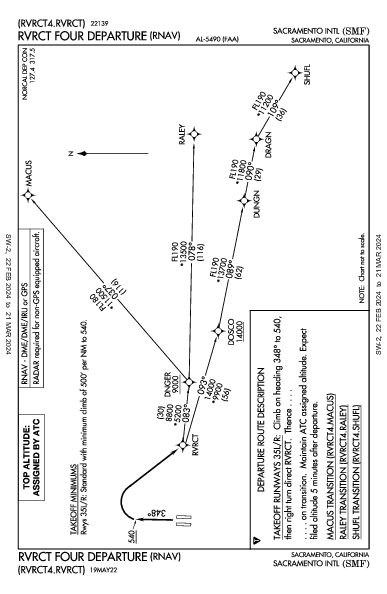 Sacramento Sacramento, CA (KSMF): RVRCT FOUR (RNAV) (DP)