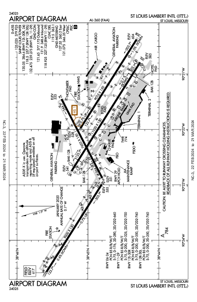St. Louis St Louis, MO (KSTL): AIRPORT DIAGRAM (APD)